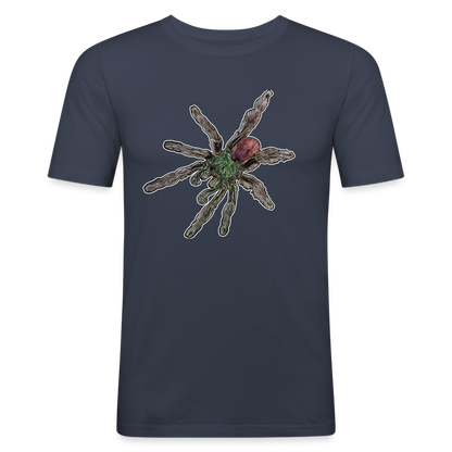 Männer Slim Fit T-Shirt Caribena versicolor - Navy