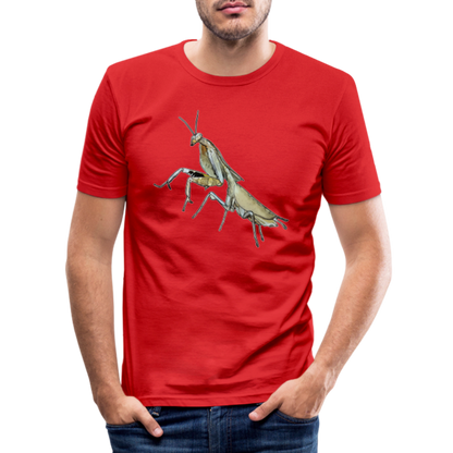 Männer Slim Fit T-Shirt Deroplatys truncata female - Rot