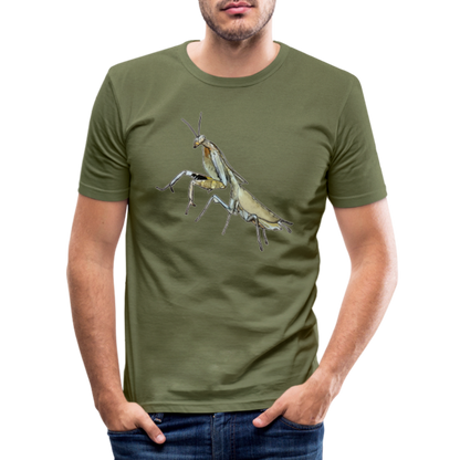 Männer Slim Fit T-Shirt Deroplatys truncata female - khaki Grün