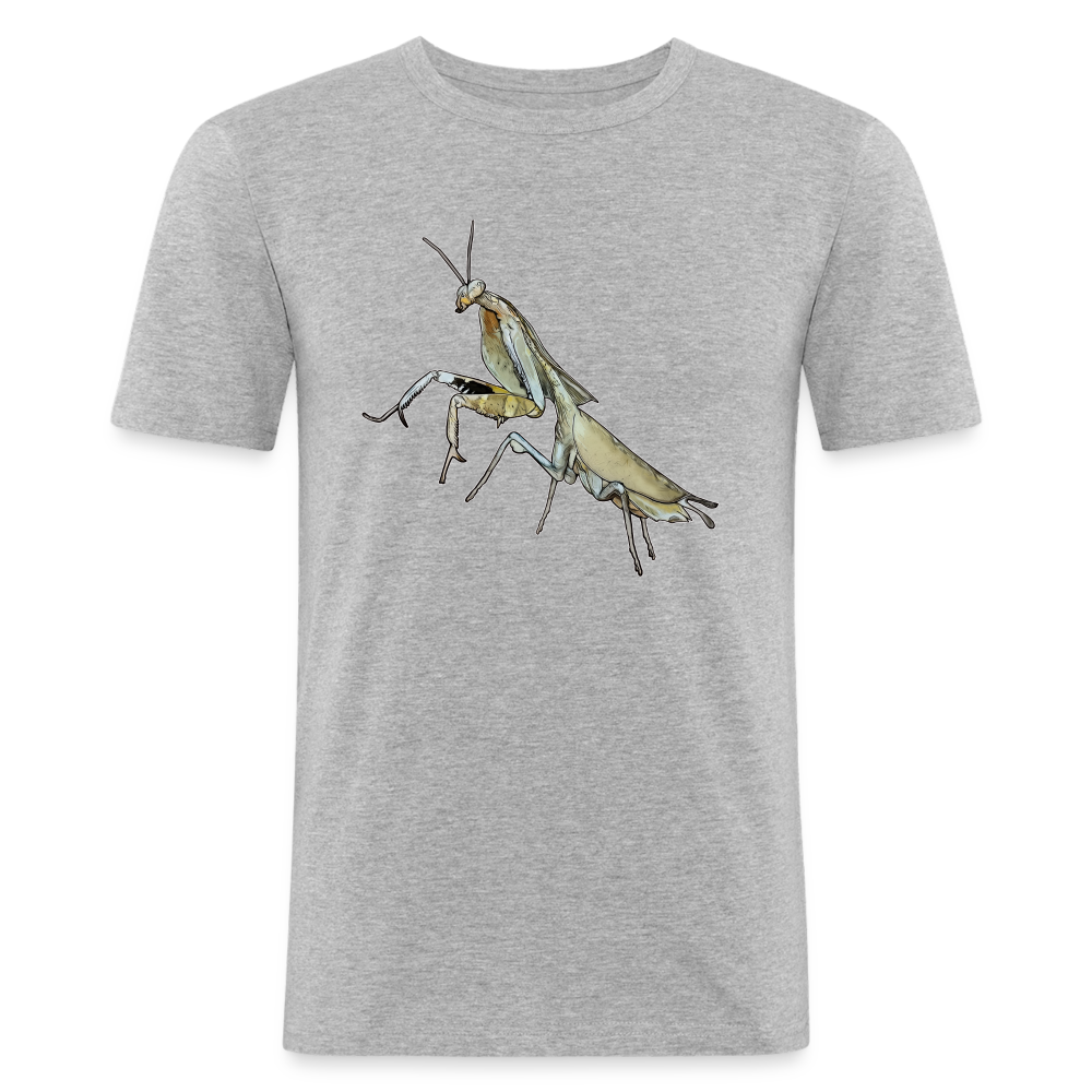 Männer Slim Fit T-Shirt Deroplatys truncata female - Grau meliert