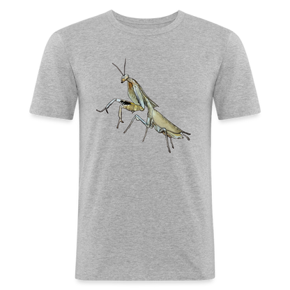 Männer Slim Fit T-Shirt Deroplatys truncata female - Grau meliert