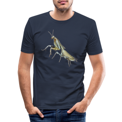 Männer Slim Fit T-Shirt Deroplatys truncata female - Navy