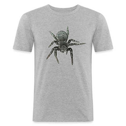 Männer Slim Fit T-Shirt Eresus walckenaeri - Grau meliert