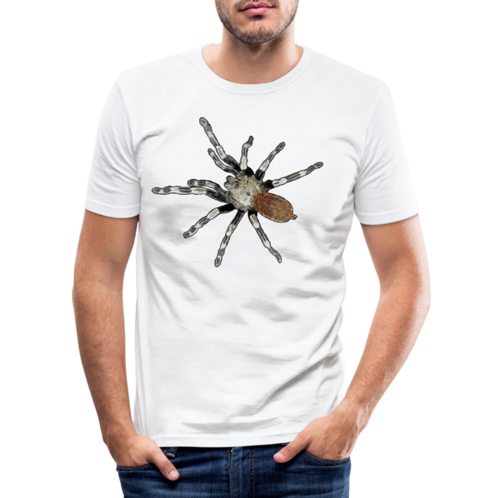 Männer Slim Fit T-Shirt Nhandu chromatus - weiß