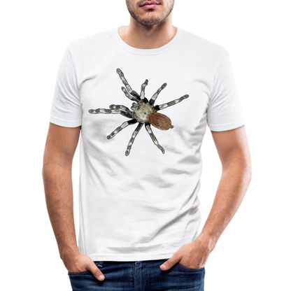Männer Slim Fit T-Shirt Nhandu chromatus - weiß