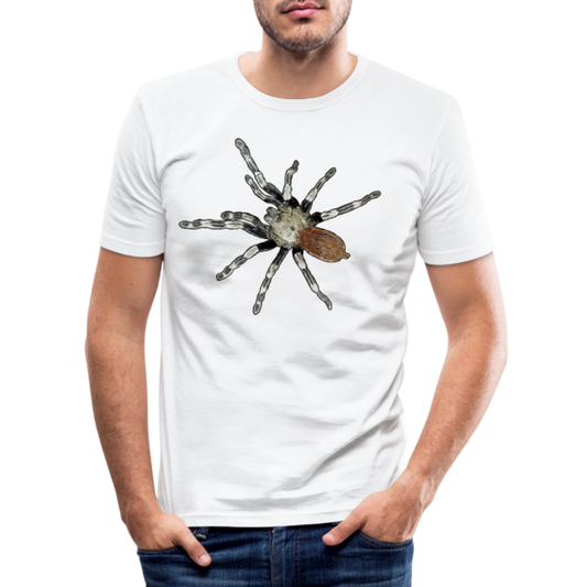 Männer Slim Fit T-Shirt Nhandu chromatus - weiß