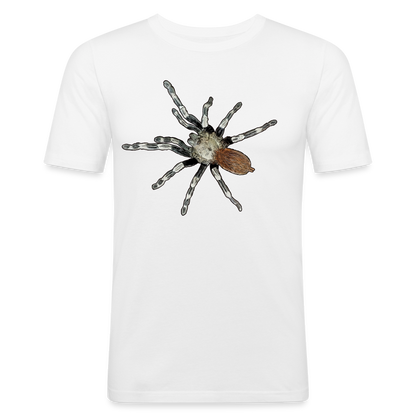 Männer Slim Fit T-Shirt Nhandu chromatus - weiß
