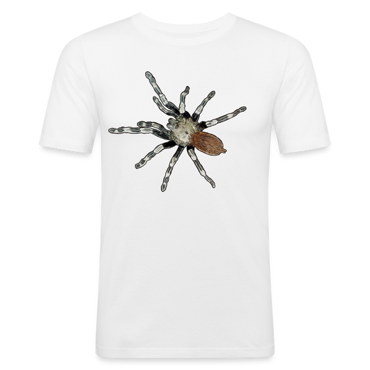 Männer Slim Fit T-Shirt Nhandu chromatus - weiß