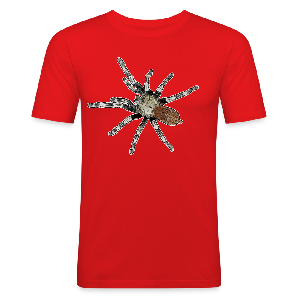 Männer Slim Fit T-Shirt Nhandu chromatus - Rot