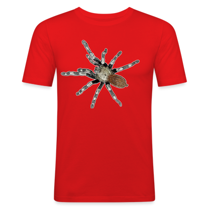 Männer Slim Fit T-Shirt Nhandu chromatus - Rot