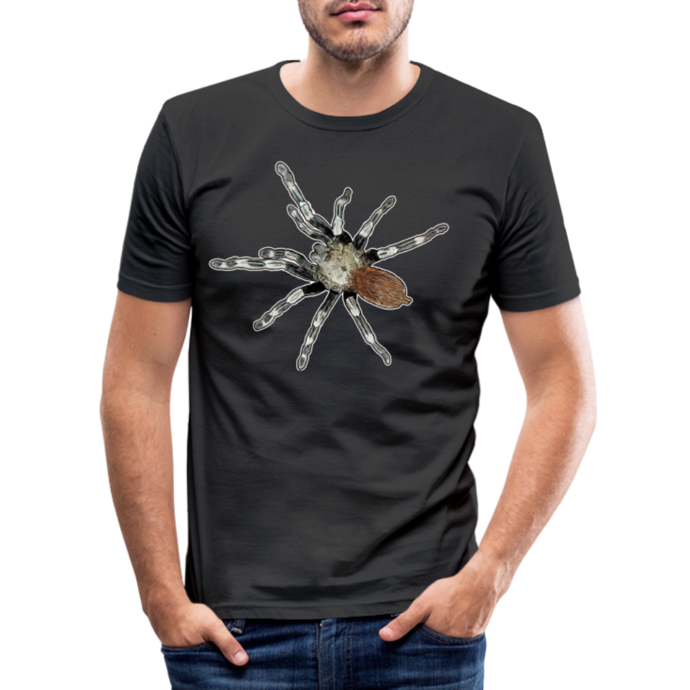 Männer Slim Fit T-Shirt Nhandu chromatus - Schwarz