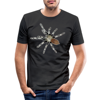 Männer Slim Fit T-Shirt Nhandu chromatus - Schwarz