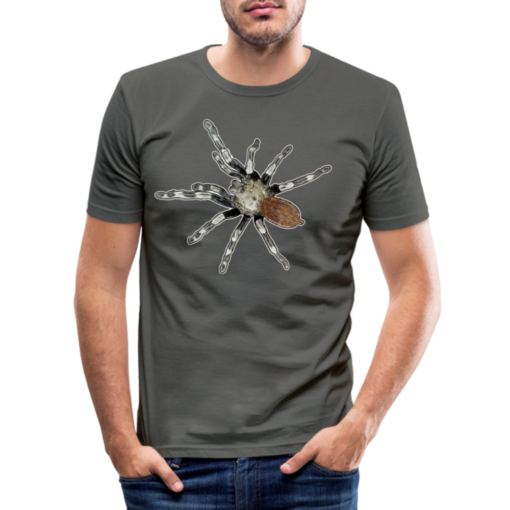 Männer Slim Fit T-Shirt Nhandu chromatus - Graphite