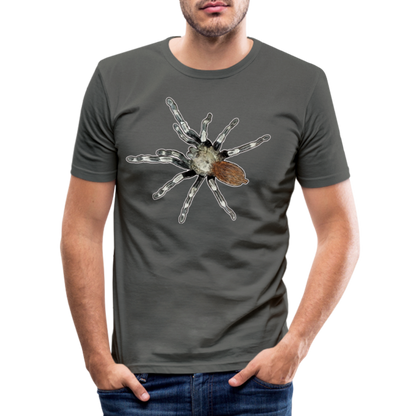 Männer Slim Fit T-Shirt Nhandu chromatus - Graphite