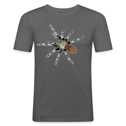 Männer Slim Fit T-Shirt Nhandu chromatus - Graphite