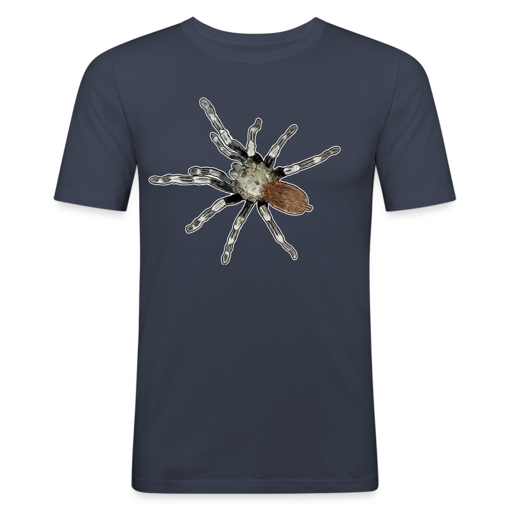 Männer Slim Fit T-Shirt Nhandu chromatus - Navy