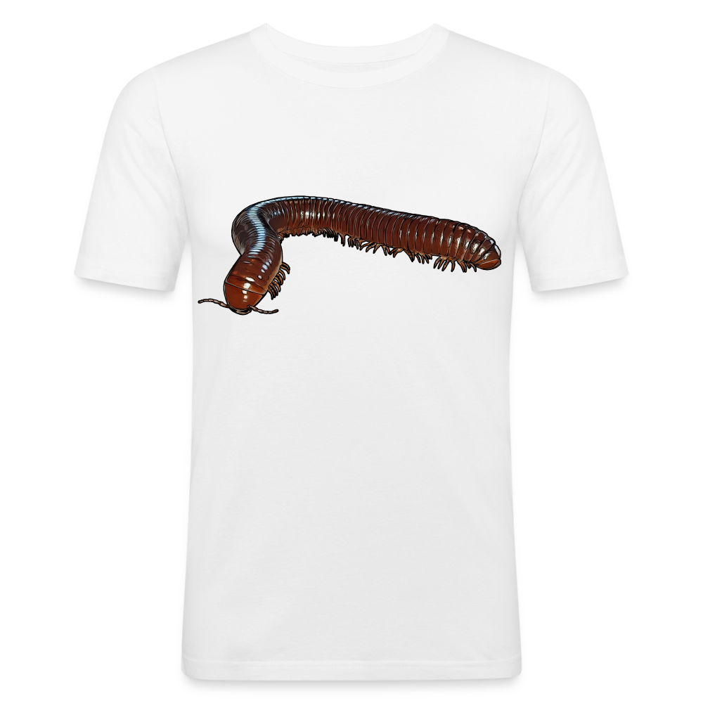 Männer Slim Fit T-Shirt Ophistreptus guineensis - weiß