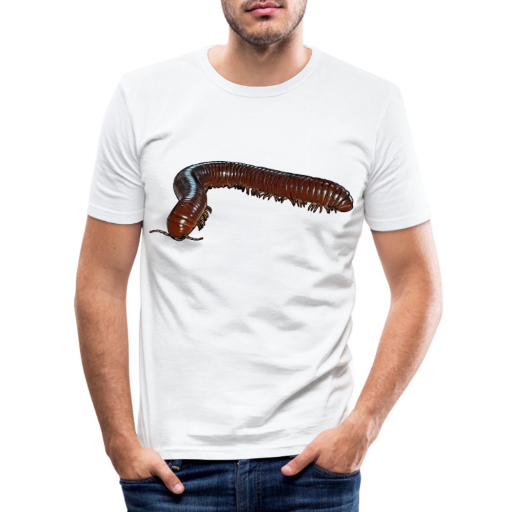 Männer Slim Fit T-Shirt Ophistreptus guineensis - weiß