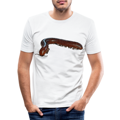 Männer Slim Fit T-Shirt Ophistreptus guineensis - weiß