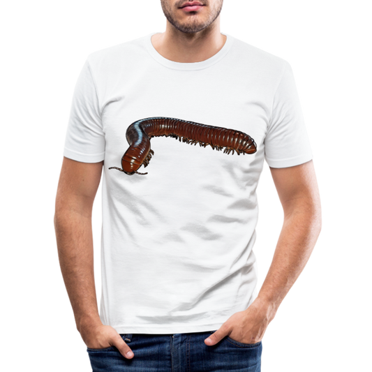 Männer Slim Fit T-Shirt Ophistreptus guineensis - weiß