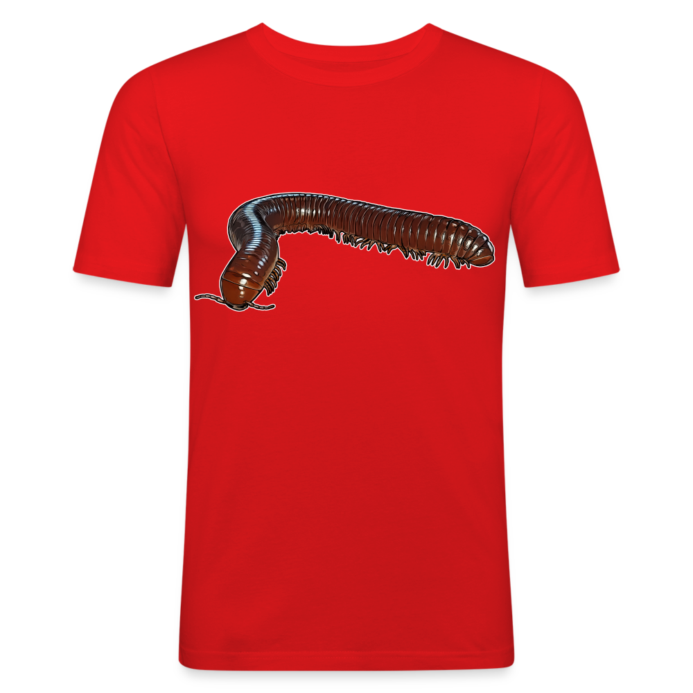 Männer Slim Fit T-Shirt Ophistreptus guineensis - Rot