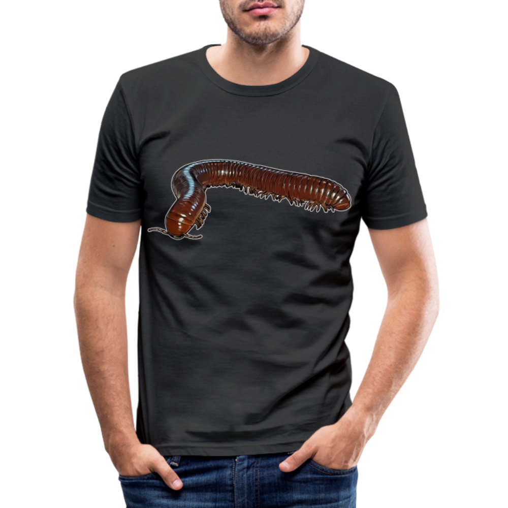 Männer Slim Fit T-Shirt Ophistreptus guineensis - Schwarz