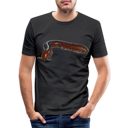 Männer Slim Fit T-Shirt Ophistreptus guineensis - Schwarz