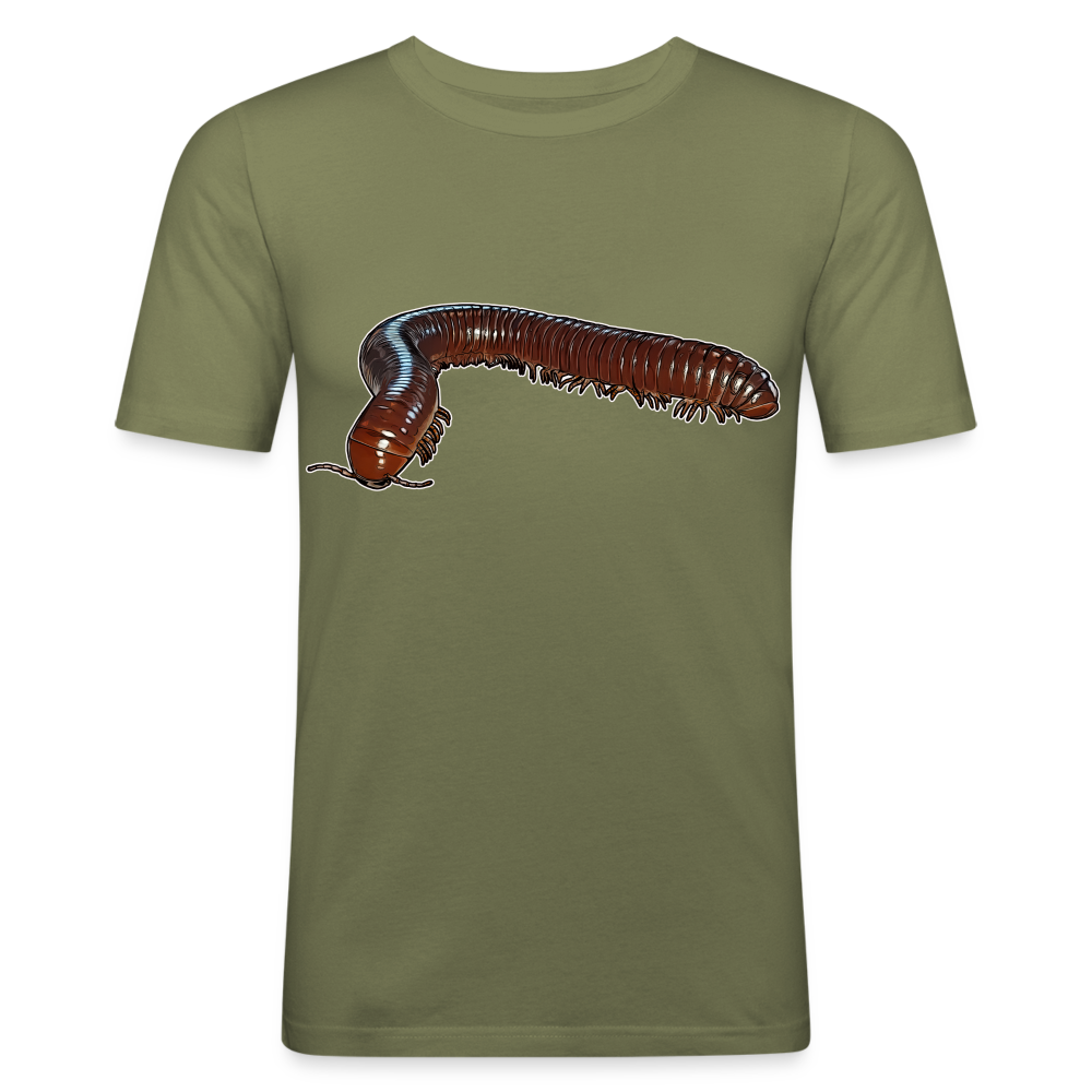 Männer Slim Fit T-Shirt Ophistreptus guineensis - khaki Grün