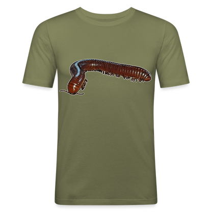 Männer Slim Fit T-Shirt Ophistreptus guineensis - khaki Grün