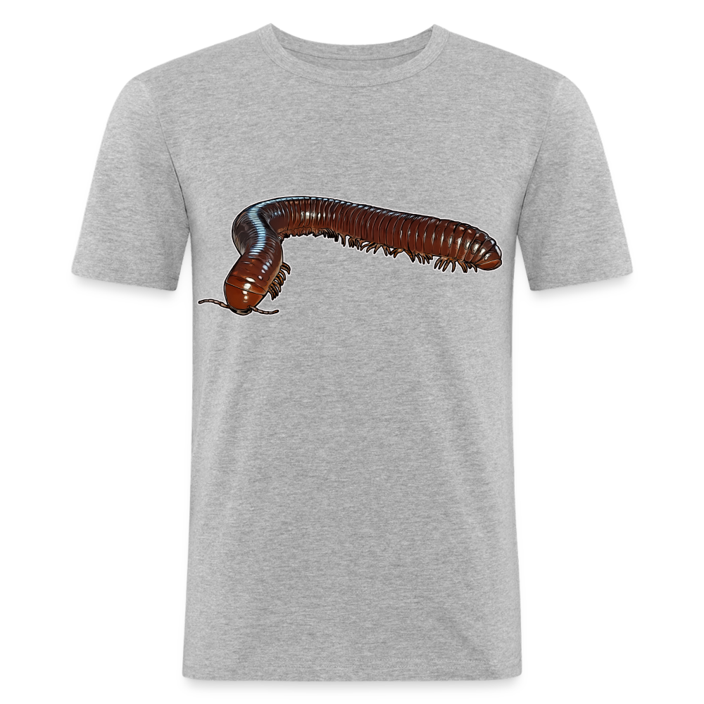 Männer Slim Fit T-Shirt Ophistreptus guineensis - Grau meliert