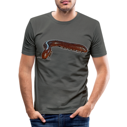 Männer Slim Fit T-Shirt Ophistreptus guineensis - Graphite