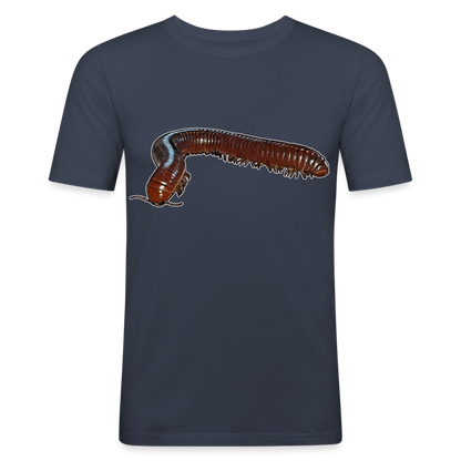 Männer Slim Fit T-Shirt Ophistreptus guineensis - Navy