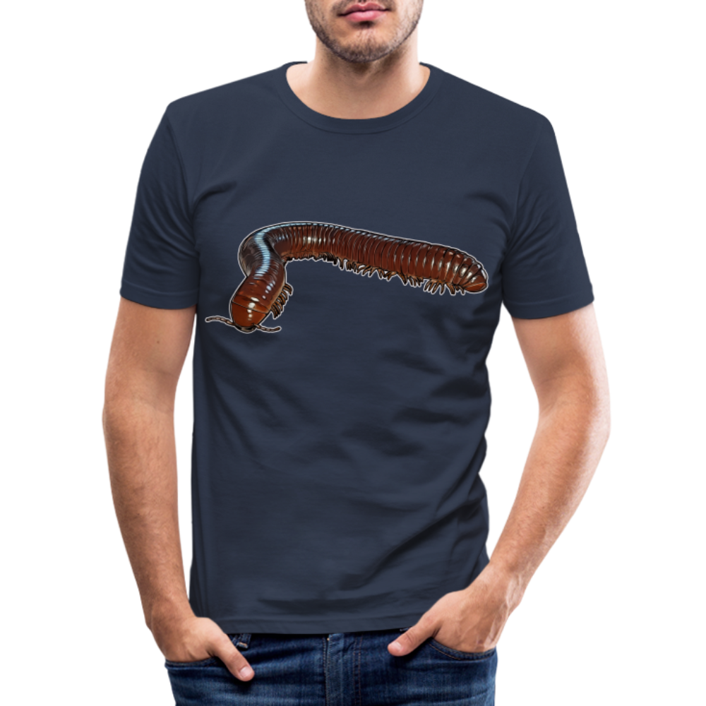Männer Slim Fit T-Shirt Ophistreptus guineensis - Navy