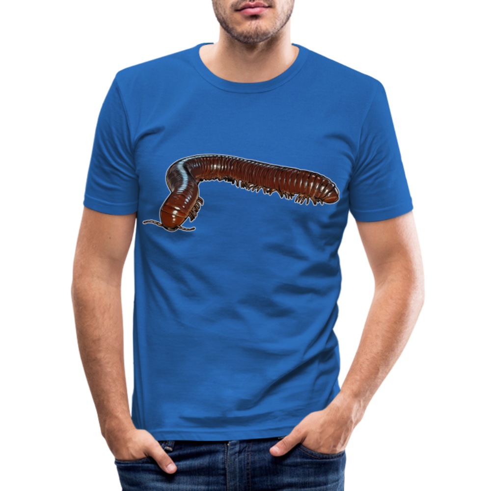 Männer Slim Fit T-Shirt Ophistreptus guineensis - Königsblau