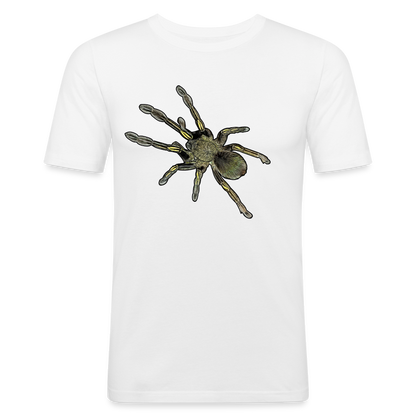 Männer Slim Fit T-Shirt Ephebopus murinus - weiß