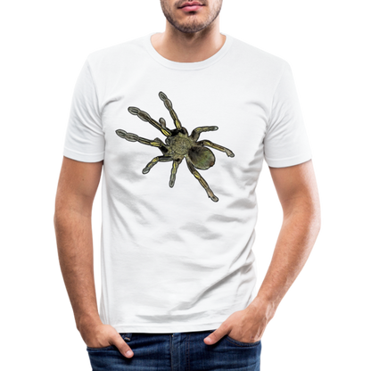 Männer Slim Fit T-Shirt Ephebopus murinus - weiß