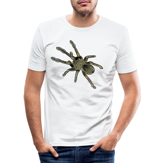 Männer Slim Fit T-Shirt Ephebopus murinus - weiß