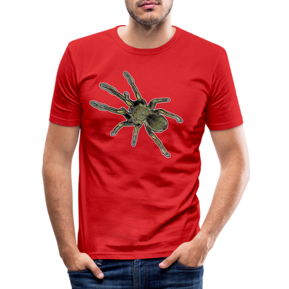 Männer Slim Fit T-Shirt Ephebopus murinus - Rot