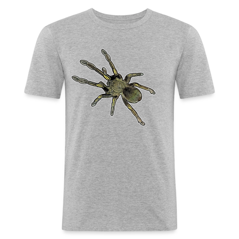 Männer Slim Fit T-Shirt Ephebopus murinus - Grau meliert
