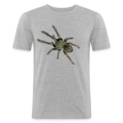Männer Slim Fit T-Shirt Ephebopus murinus - Grau meliert