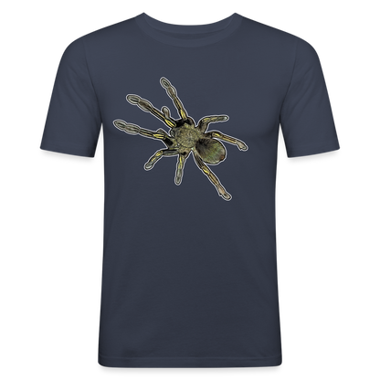 Männer Slim Fit T-Shirt Ephebopus murinus - Navy
