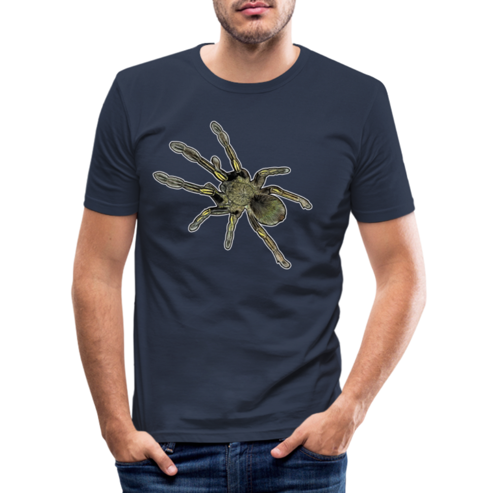 Männer Slim Fit T-Shirt Ephebopus murinus - Navy