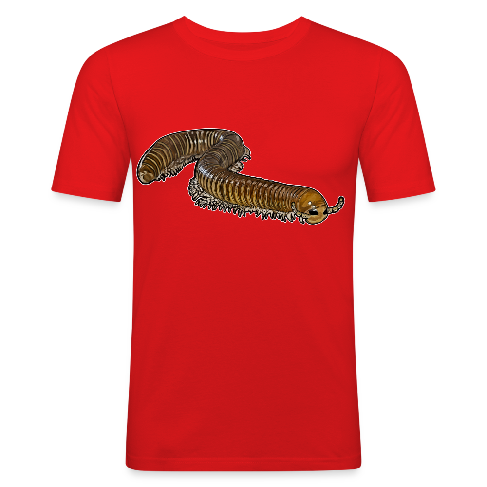 Männer Slim Fit T-Shirt Telodeinopus aoutii - Rot