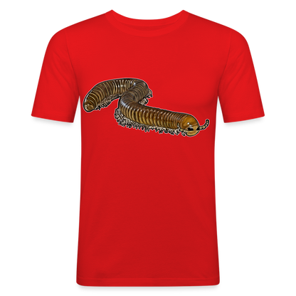 Männer Slim Fit T-Shirt Telodeinopus aoutii - Rot