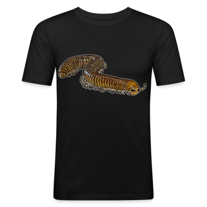 Männer Slim Fit T-Shirt Telodeinopus aoutii - Schwarz