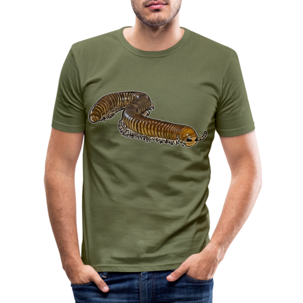 Männer Slim Fit T-Shirt Telodeinopus aoutii - khaki Grün