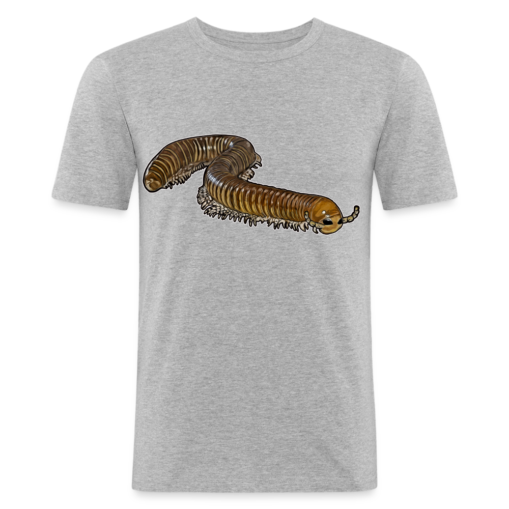 Männer Slim Fit T-Shirt Telodeinopus aoutii - Grau meliert