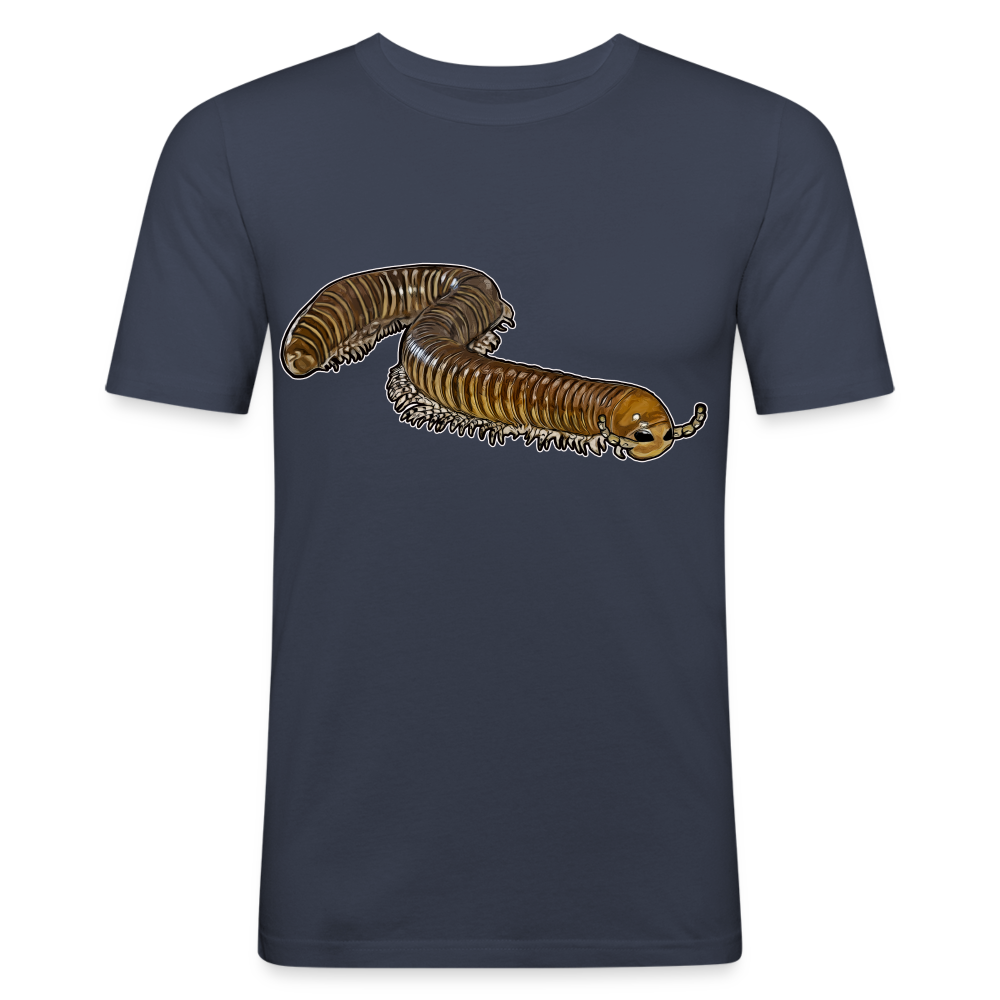 Männer Slim Fit T-Shirt Telodeinopus aoutii - Navy