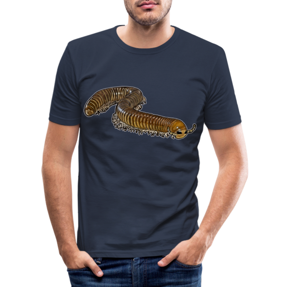 Männer Slim Fit T-Shirt Telodeinopus aoutii - Navy