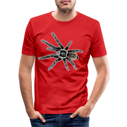 Männer Slim Fit T-Shirt Tliltocatl vagans - Rot